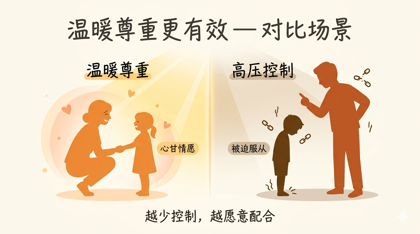 温暖尊重的家长拥有更心甘情愿听话的孩子