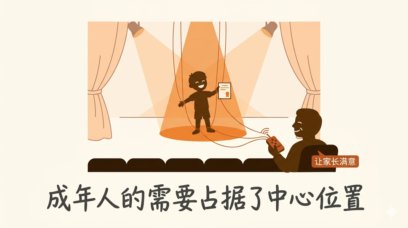 孩子被操纵成表演者——成年人的需求占据中心