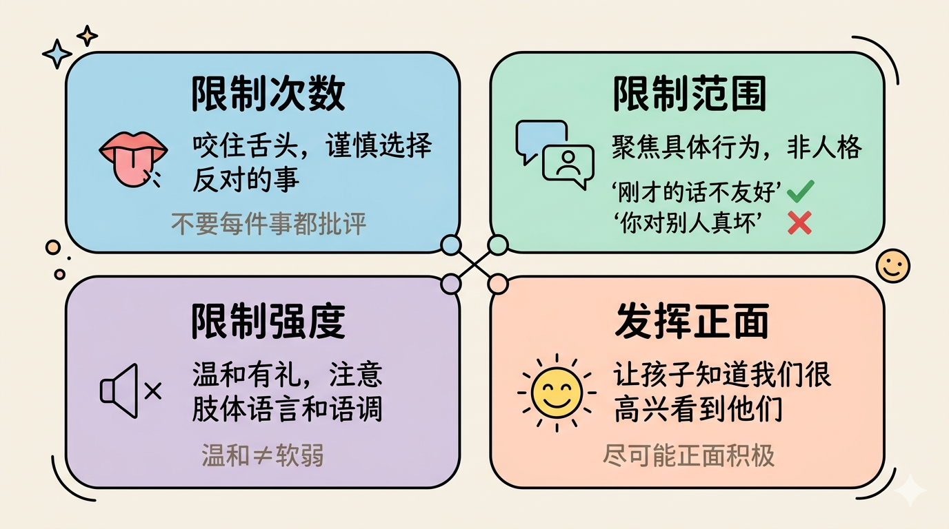 限制批评三维度+发挥正面的实践指南