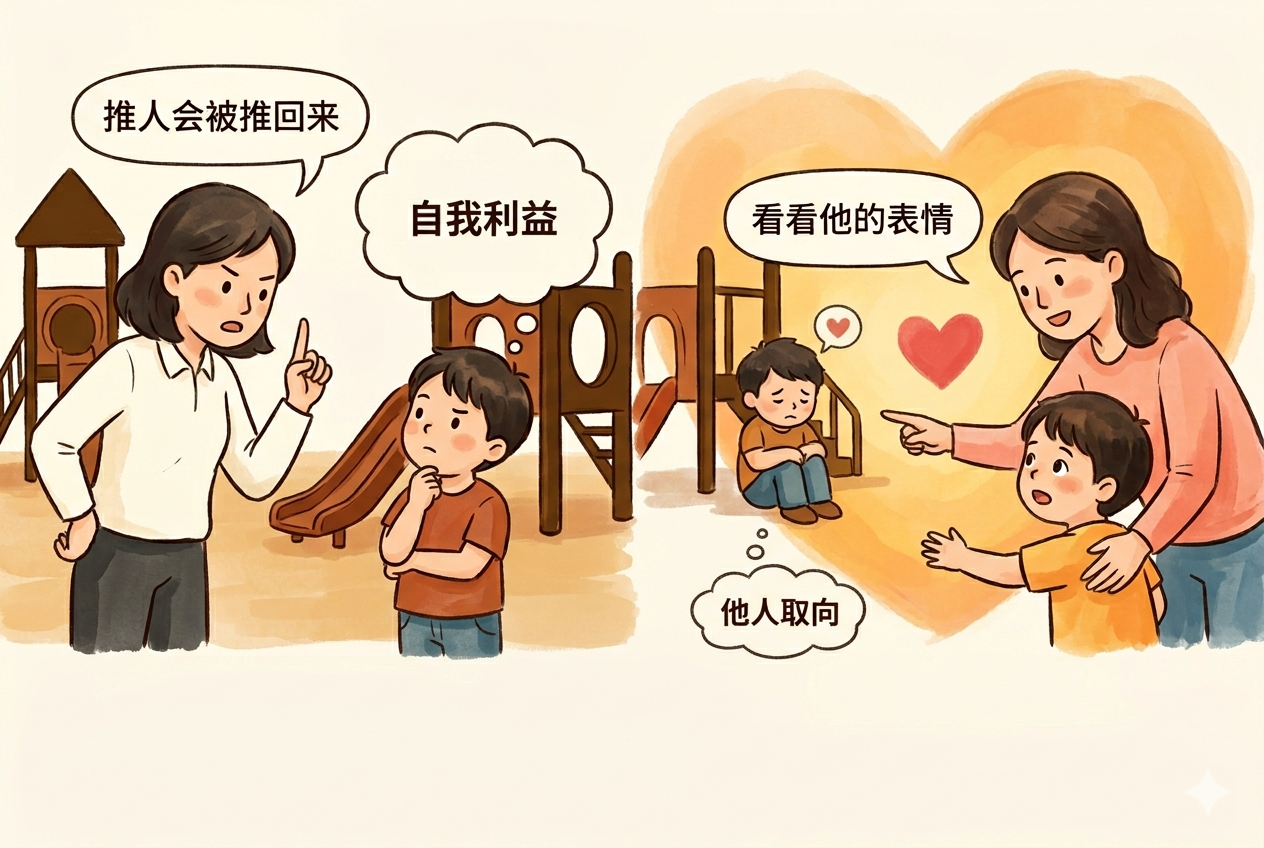 他人取向 vs 自我利益——两种推理培养不同的道德观